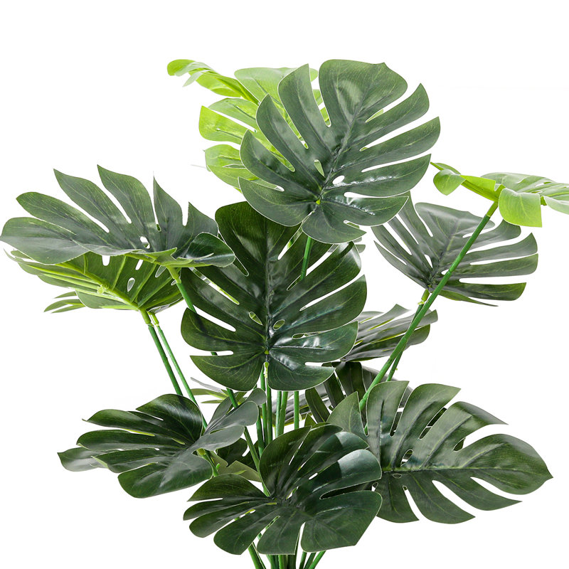 Arbre de Noël à feuilles vertes 2 pi 4 po Monstera