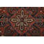 Tapis oriental en laine rouge rétro noué à la main 9 pi x 10 pi 5 po Heriz