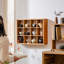 12 -Piece Cherry Solid Wood Cube Shelf
