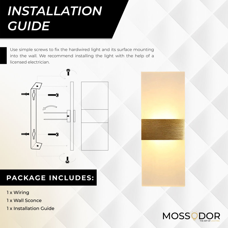 Chaniece AluminiumModern LED Wall Light – Acrylic Up/Down Wall Wash Sconce for Indoor Use
