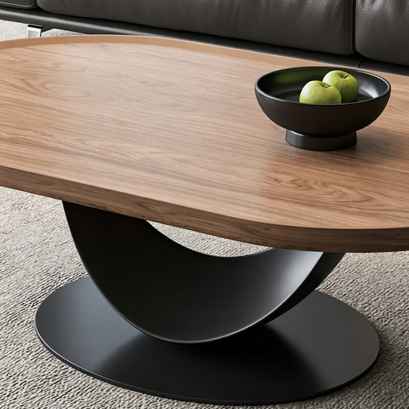 Sleek and Stylish Black Combination Coffee Table