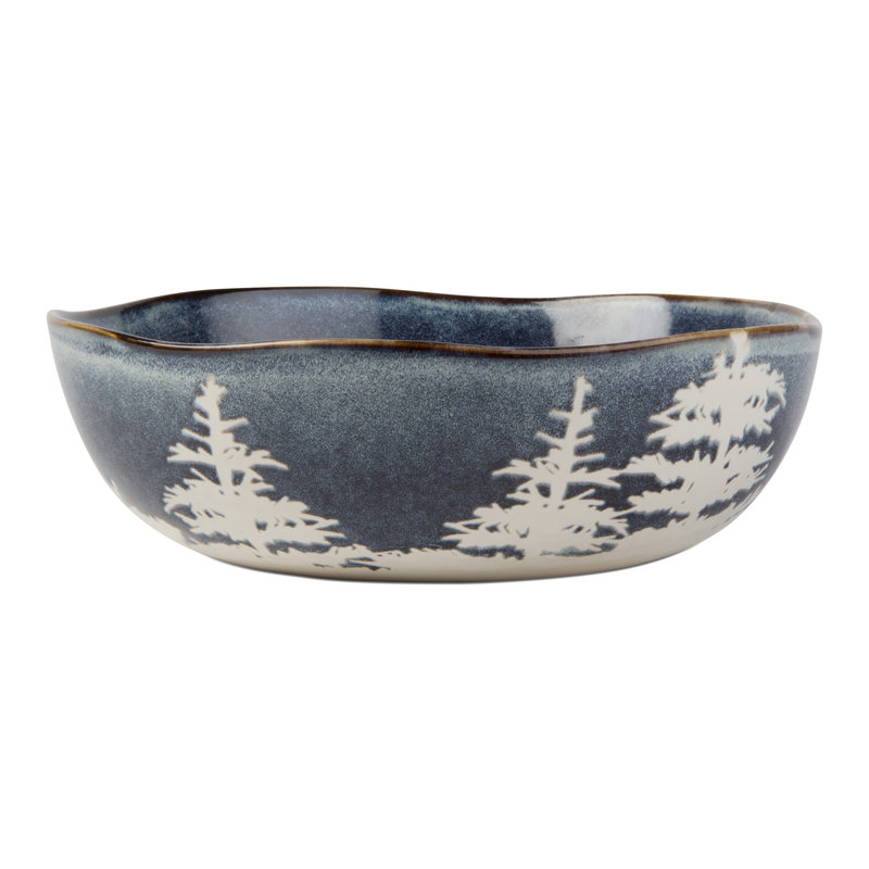Bol de service Winter Rustic Forest
