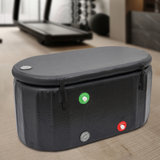 1 Person - Polyvinyl Chloride (PVC) Freestanding Inflatable Ice Bathtub With Pump and Lid in Black H21" * W51" * D27"