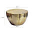 Round Gold Aluminium Coffee Table