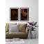 Girl And Tropical Leaves - 2 Piece Single Picture Frame Print Set-87414350