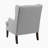 Keisha 29" Traditional Wingback Accent Chair with Textured Fabric Upholstery, Button-Tufted Back & Foam Cushioned Seat-1295296730
