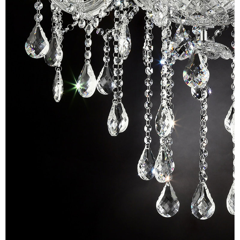 Lustre 37 lumières à DEL en cristal 37 po In Eilish