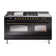 ILVE Nostalgie II 60 Dual Fuel Range, 5 Burners, Griddle, Frenchtop