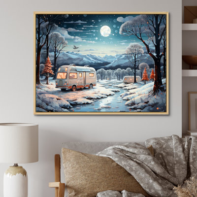 «Campingtravel Winters Whisper V», reproduction sur toile