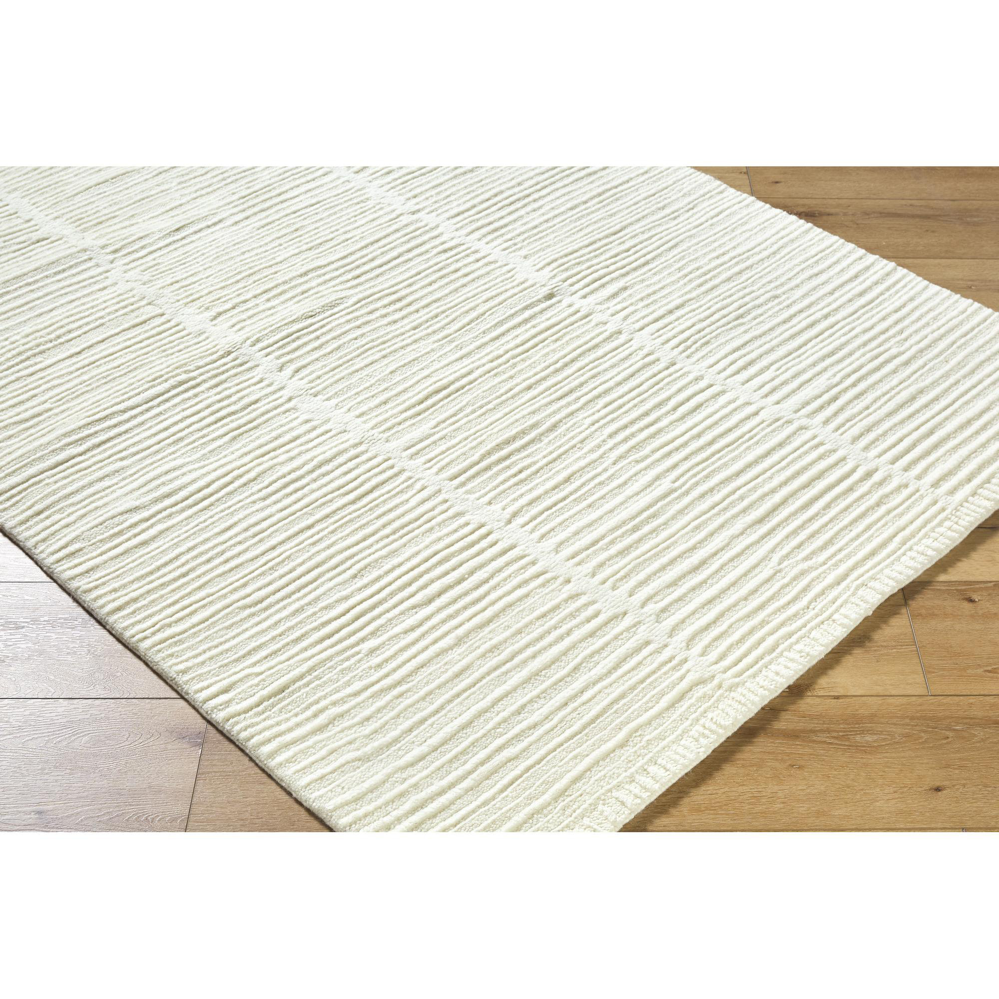 Elayne Hand Knotted Area Rug, Rectangle 5'3" x 7'6"