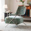 Chaise de loisirs simple en acier inoxydable Minimalist.