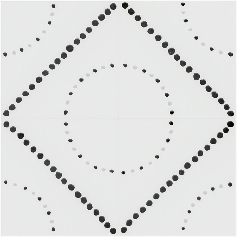 Kenzo Square 7.9 in. x 7.9 in. Matte Porcelain  Floor and Wall Tile, Dec 07