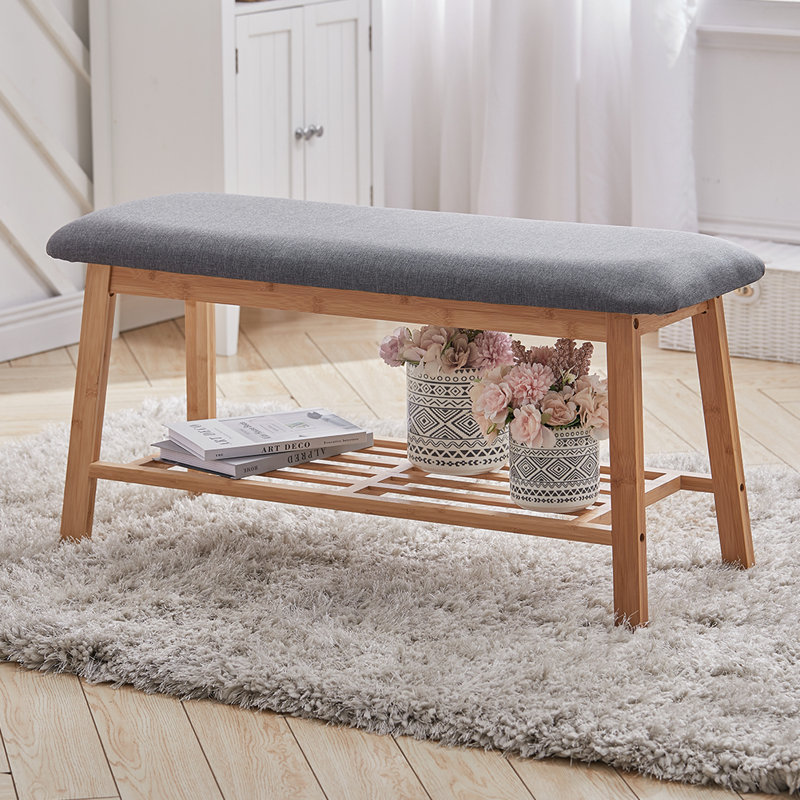 Adli Linen Upholstered Storage Bench
