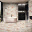Carreaux de marbre véritable rose 12 x 24, poli, pour un usage résidentiel à l'intérieur des murs et des planchers, 4 par boîte, pièces de design luxueux, variation naturelle