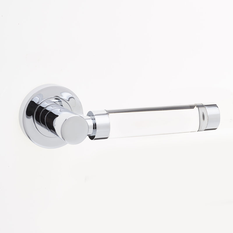 Milo Passage Door Handle, Polished Chrome