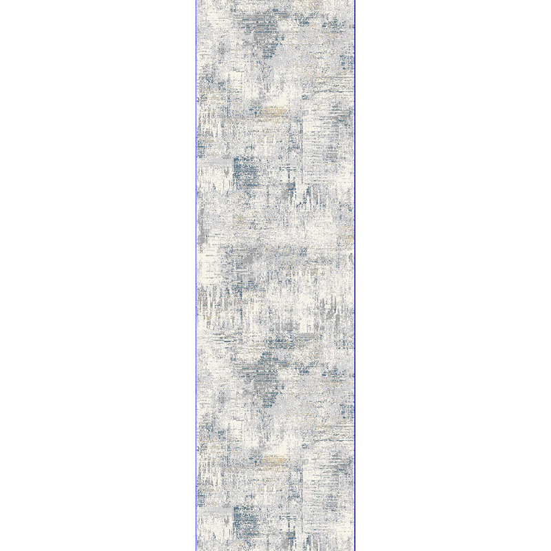 Matsuda Viscose Abstract Indoor Rug, Runner 2'2" x 7'7"