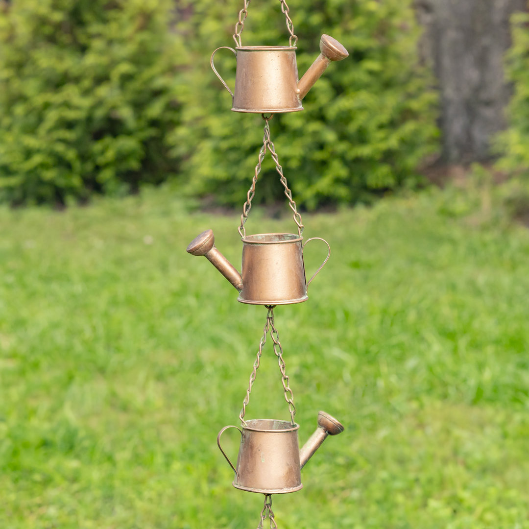Ainsdale Weather Resistant Metal Plants & Flowers Rain Chain August Grove®
