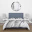 Ensemble de housse de couette traditionnel en bambou monochrome rétro IV - microfibre de polyester-66393116