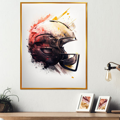 Football Football Helmet IV - reproduction sur toile