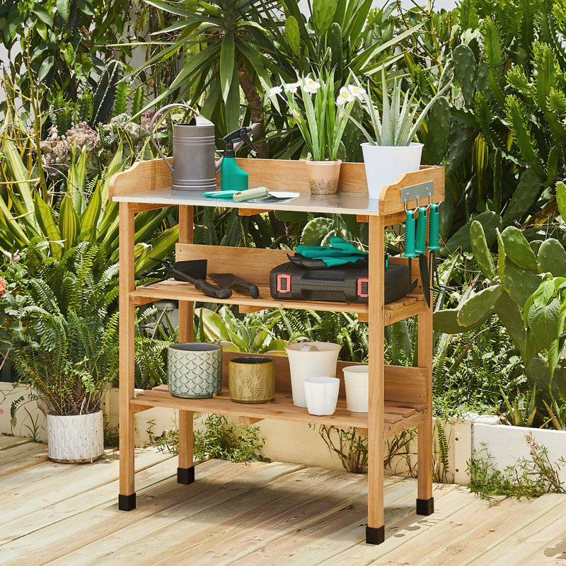  Potting Bench, Brown