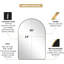 Miroir de salle de bain Hafsa Cadre en acier inoxydable-1591519974-1550928023