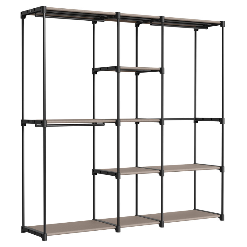Aguon 182cm Portable Wardrobe, Taupe