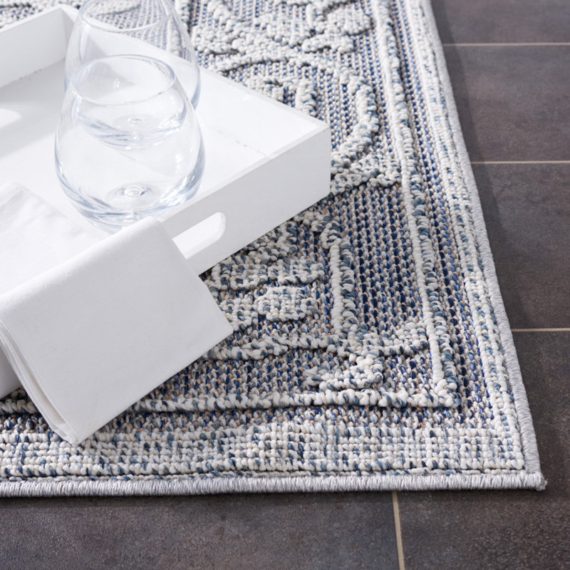Tapis floral intérieur / extérieur Global Performance, Tapis de couloir 2 pi 2 po x 8 pi