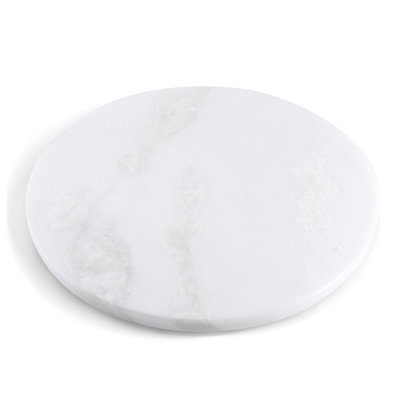 Koville 16*16in Luxury Marble Granite Cutting Board for Kitchen,Round