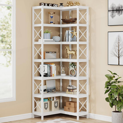 7-Tier Large Corner Bookshelf