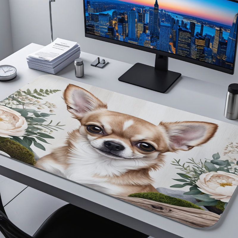 Polyester Desk Pad, 14.4x12.1