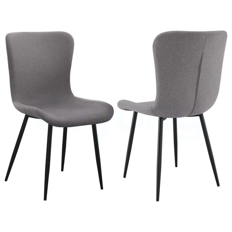 Ensemble de 2 chaises d'appoint rembourrées Grant