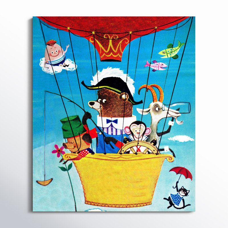 Kreutzer 'Flying Balloon' Canvas Art, 48" H x 40" W