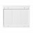 Bathroom Wall Cabinet with 2 Glass Doors