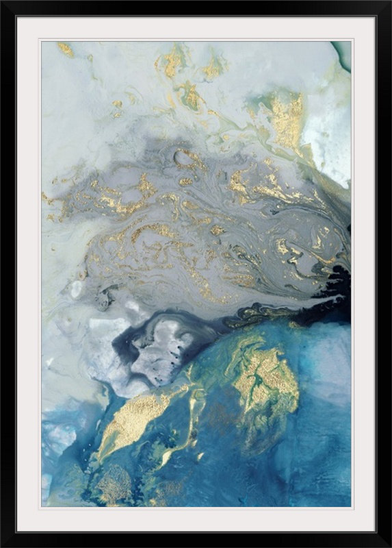 « i » pi galerie,, reproduction d’art Ocean Splash, H 32 po x l 24 po x P 1 po, Cadre noir
