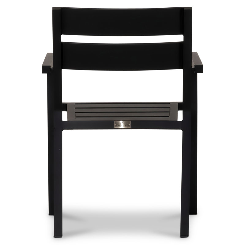Pacifica Outdoor Dining Armchair, Black