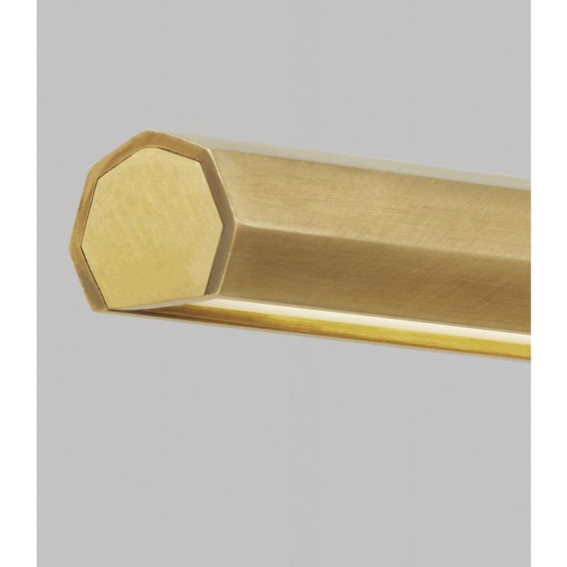 Plural Dimmable LED Wall Mounted Picture Light, Natural Brass
