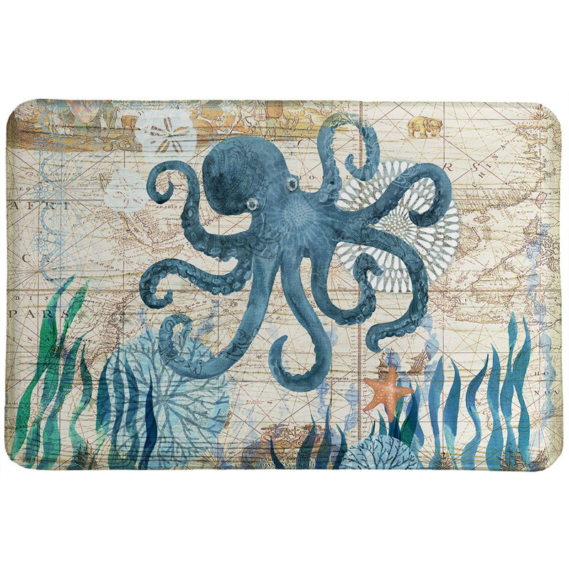 Sherer Bay Octopus Memory Foam Rug