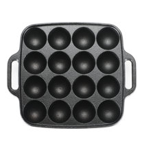 Camping or Indoor Cake Cupcake Mold Poffertjes Pan Cast Iron Muffin Pan for  Baking Biscuit