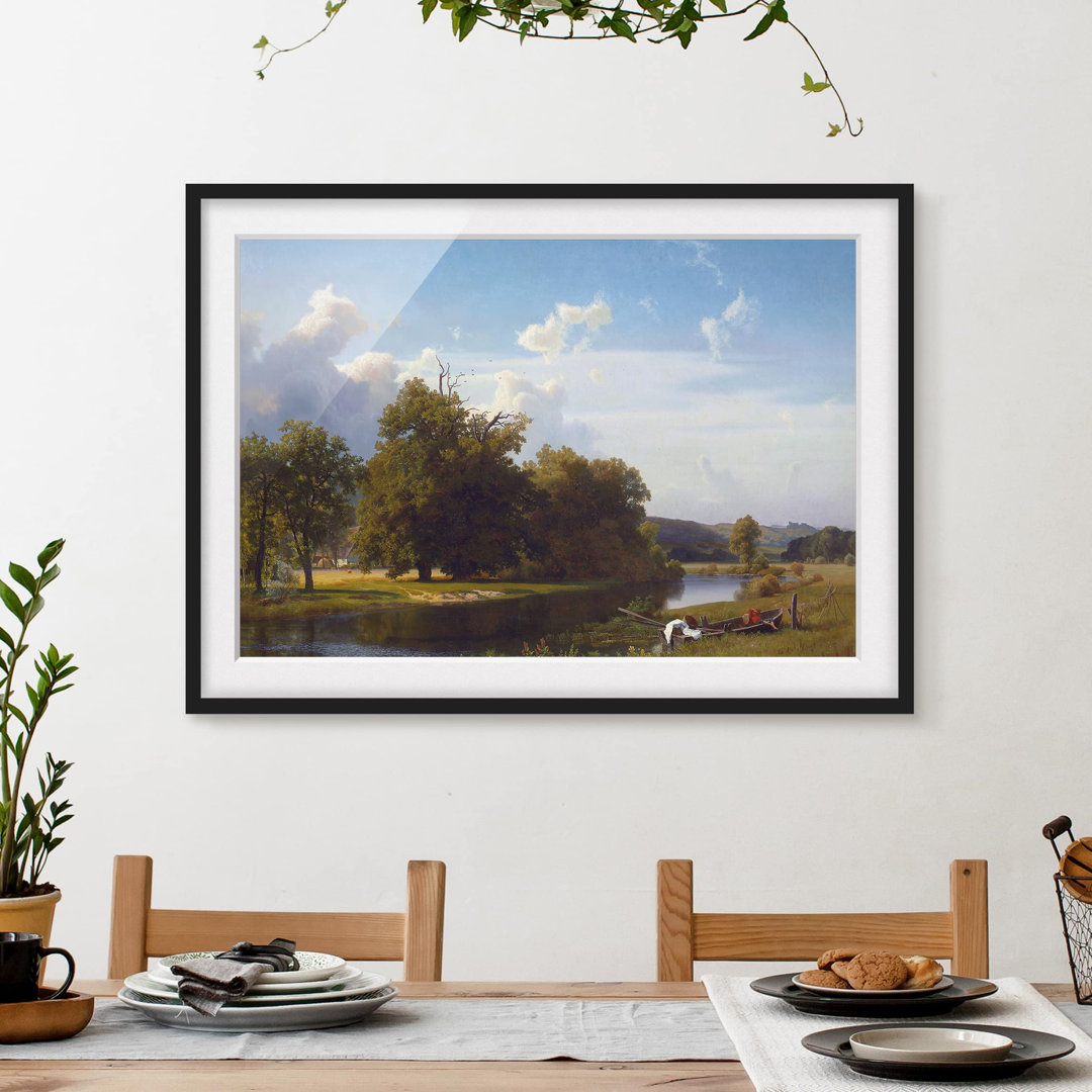 Gerahmtes Poster River Landscape