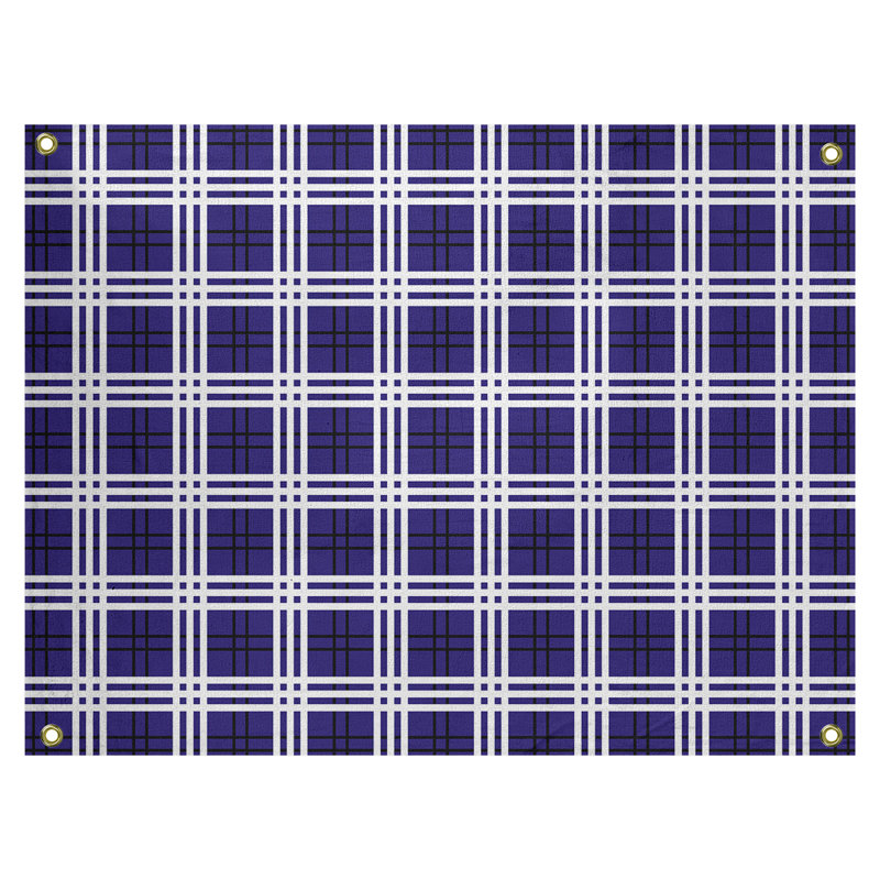 Tapisserie polyester Baltimore Luxury, Mauve / noir / blanc, H 59 po x l 80 po