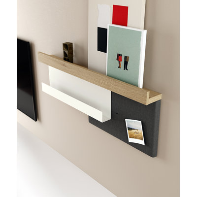 Laim Floating Shelf with Hooks