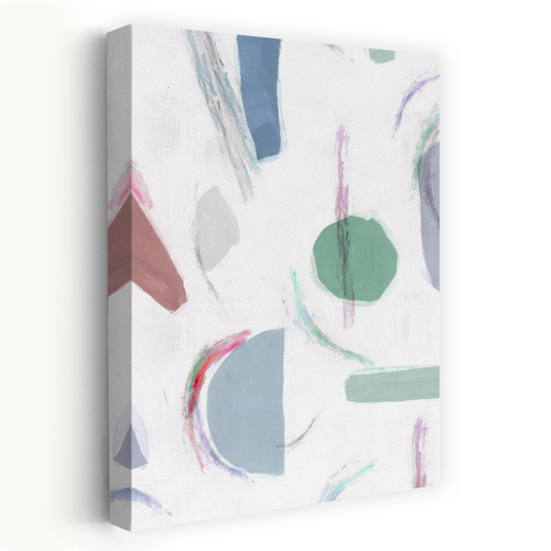 Terrazzo II, art géométrique abstrait contemporain, H 24 po x l 16 po
