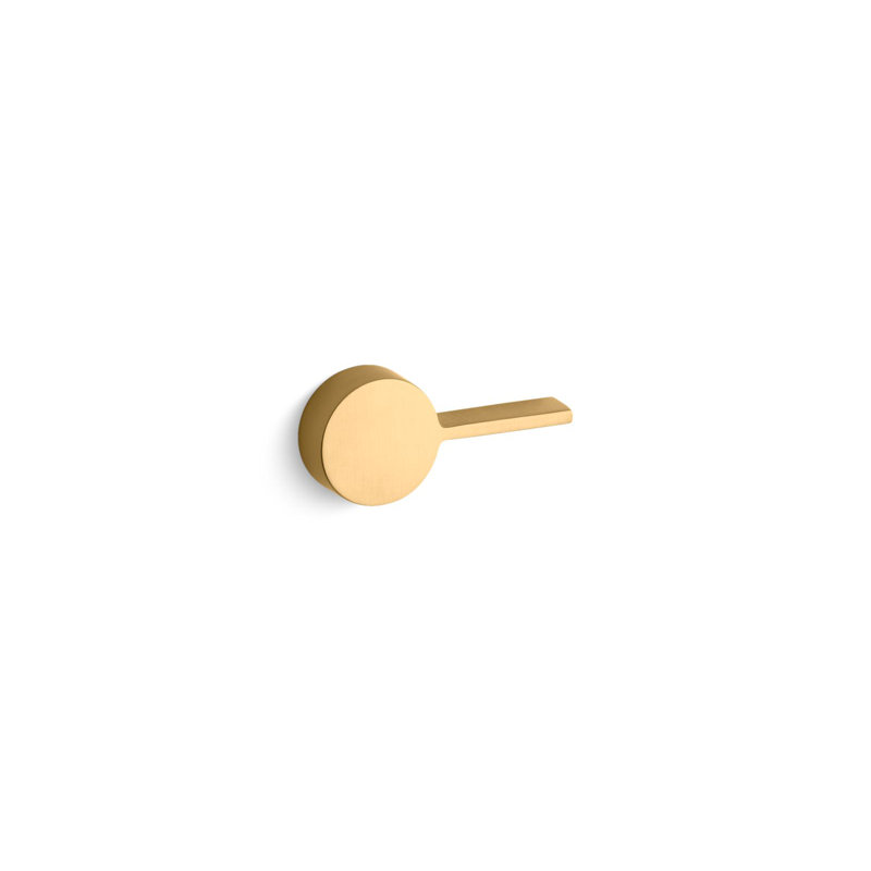 Veil Left-Hand Trip Lever, Brushed Brass