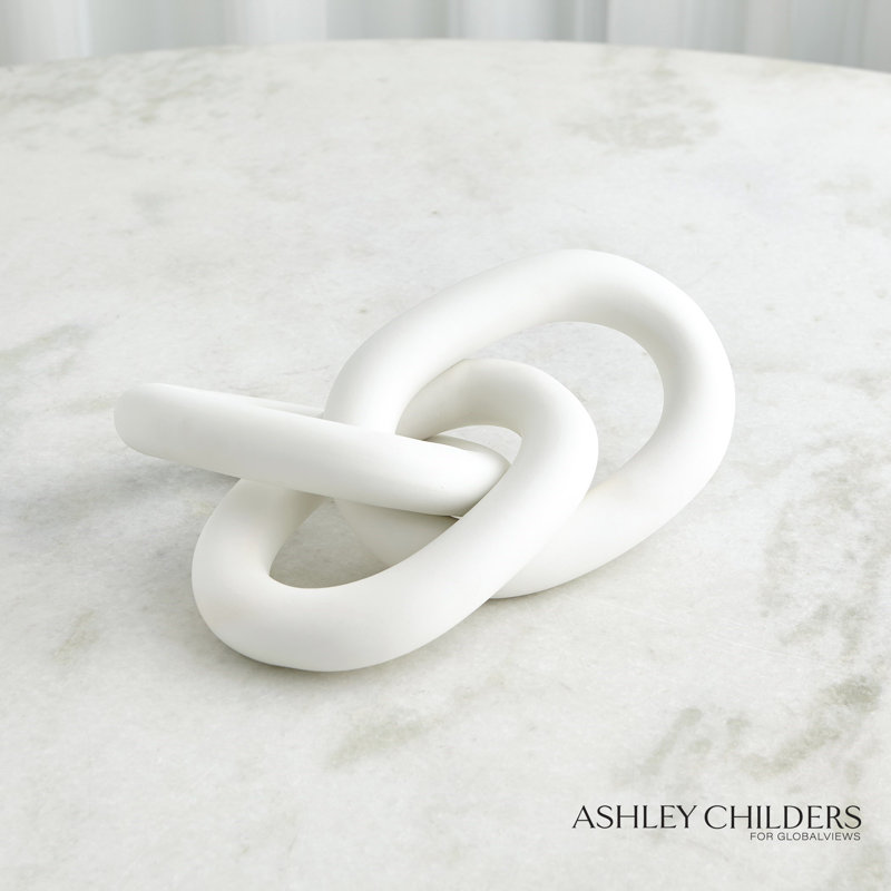 3 Rings Connected-Matte White