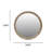 Round Wall Mirror With Beaded Frame-1417915546