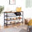 26.8" H 20-Pair Metal Shoe Rack