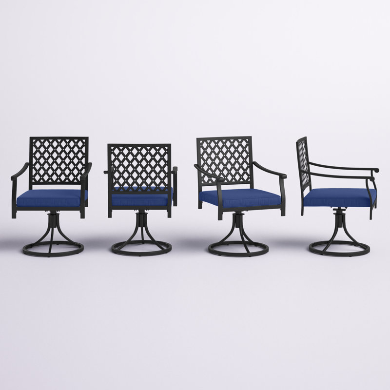 Fauteuil de terrasse Angelle, Bleu marine