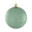 Boules de Noël brillantes et texturées incassables - 3 po (76 mm) - Vert - 48 carats