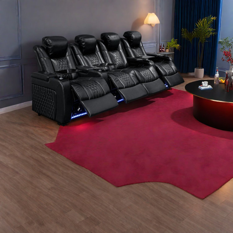 Fauteuils inclinables de luxe réglables, cuir véritable, confort moderne