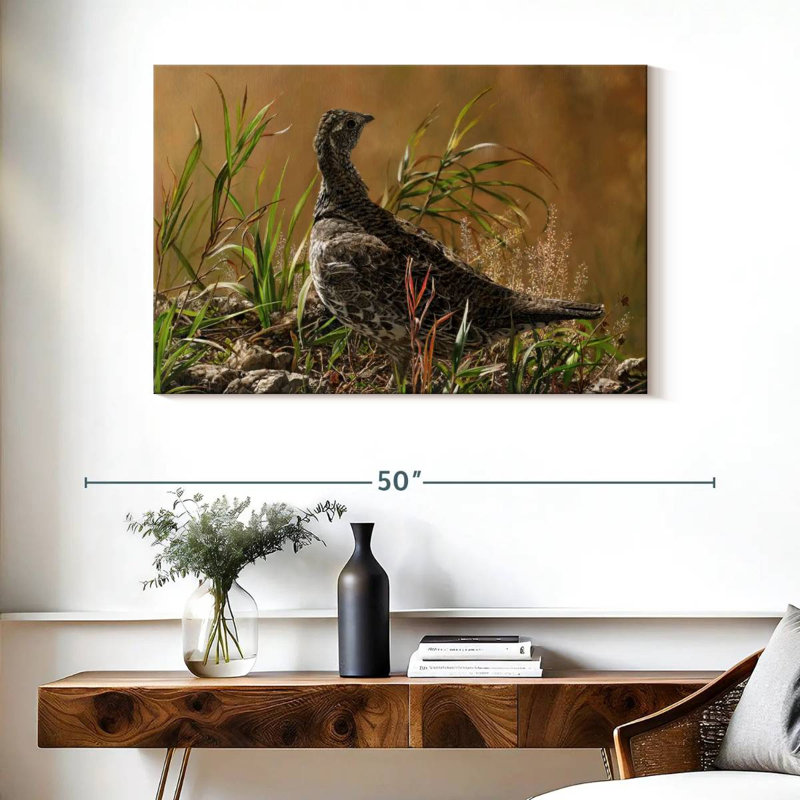 Brampt Female Blue Grouse, 26" H x 39" W